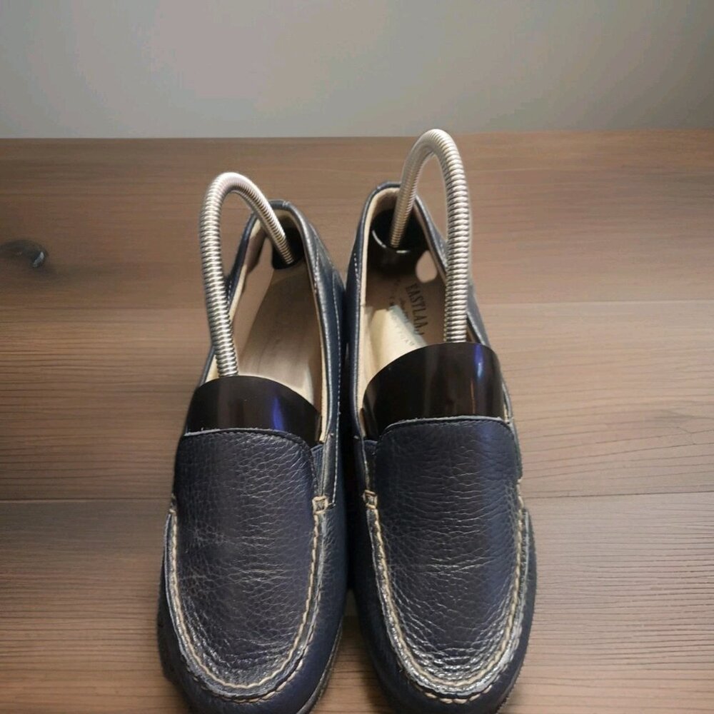 Eastland Women's Kelsey Blue Leather Iris Slip on Loafer Shoes 8.5M Style3908 05